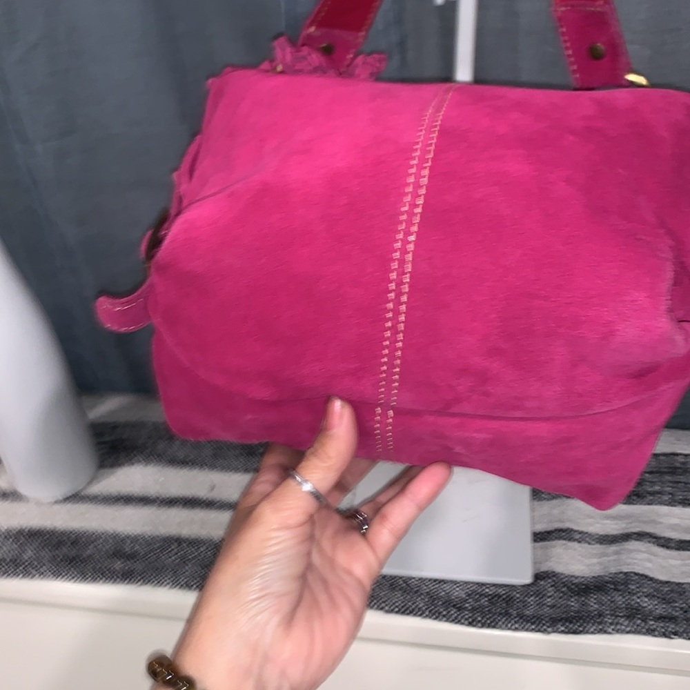 SAVANNA baguette suede bag ( Genuine leather) - Picture 5 of 13